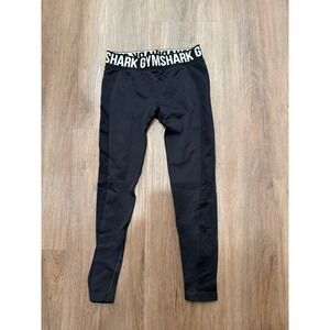 Gymshark Flex High Waisted Seamless Leggings Black Charcoal GLLG4288 Womens S